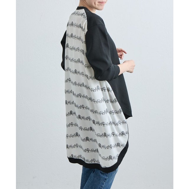 チェアステッチコクーンチュニック （black）