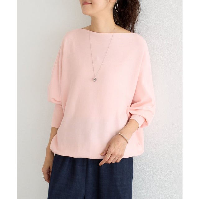 《10/22(木)12:00予約開始予定》コットンドルマンニット （pink）