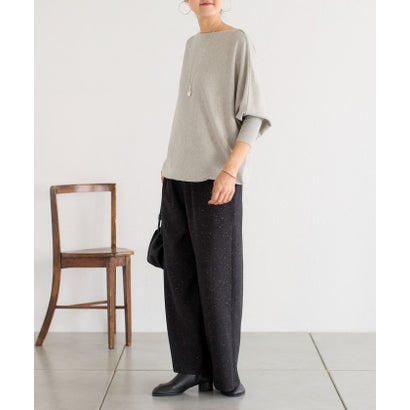 ビアズリー BEARDSLEY 《10/22(木)12:00予約開始予定》コットンドルマンニット （lightgrey）｜詳細画像