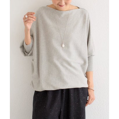 ビアズリー BEARDSLEY 《10/22(木)12:00予約開始予定》コットンドルマンニット （lightgrey）｜詳細画像