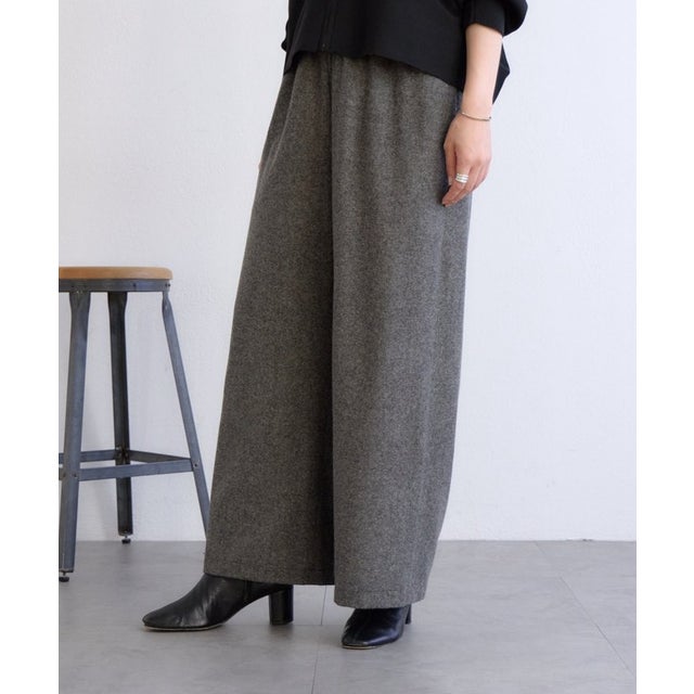 ツイードウエストリブパンツ （gray）