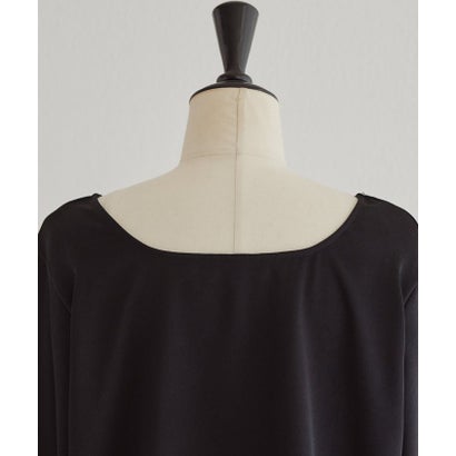前後サテンブラウス《LIVETART》 （black）｜詳細画像