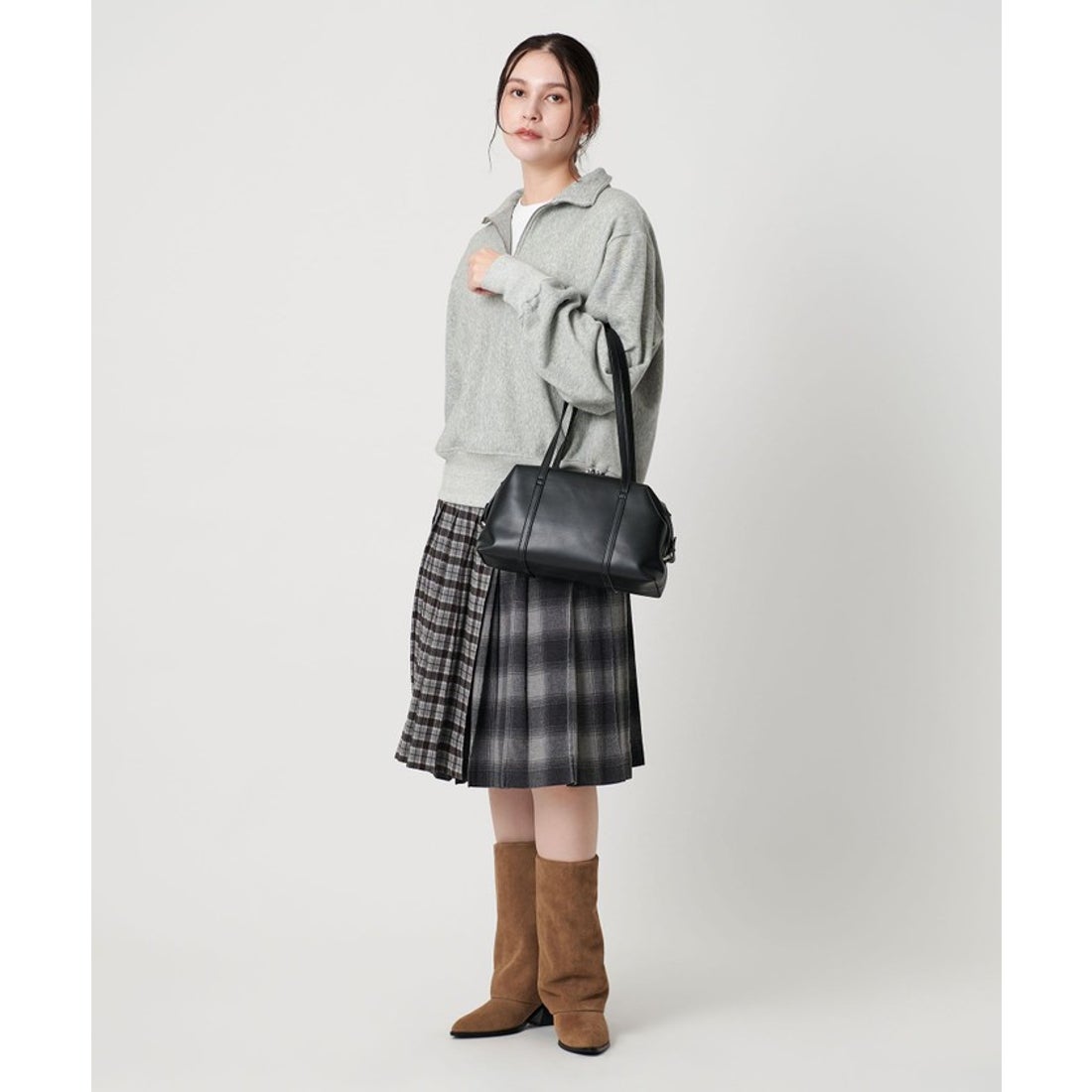 BEAUTY&YOUTH UNITED ARROWS レザーライク ジップ スクエア ボストンバッグ （WINE） - ファッション通販 ...