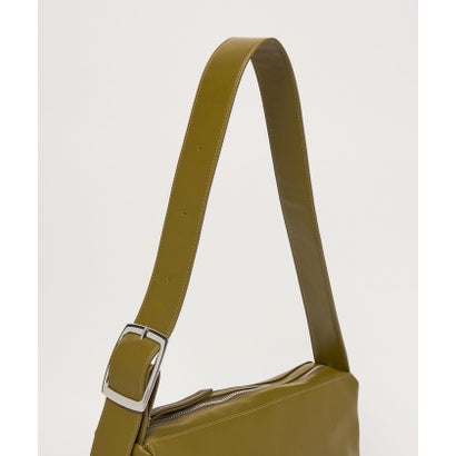 スクエア ビッグバックル ショルダーバッグ （OLIVE）｜詳細画像