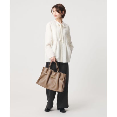＜VIOLAd’ORO＞TRERO レザー トートバッグ  （BEIGE）｜詳細画像