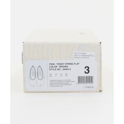 PAES TEDDY STRING FLAT （MD.BROWN）｜詳細画像