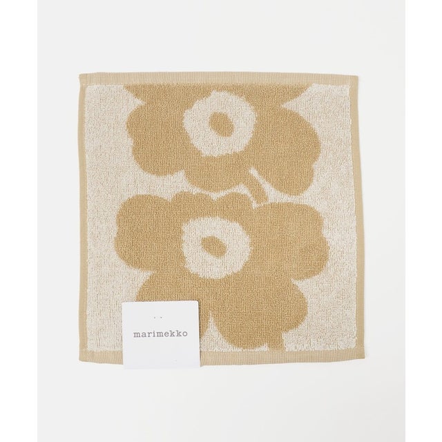 ＜marimekko＞Unikko ミニタオル （BEIGE）