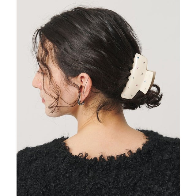 カラーストーン ヘアクリップ （NATURAL）