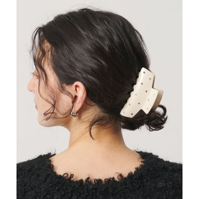 カラーストーン ヘアクリップ （BLACK）｜詳細画像