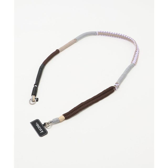 【WEB限定】＜A SCENE＞Design paracord shoulder スマホショルダー ピンク （LILAC）