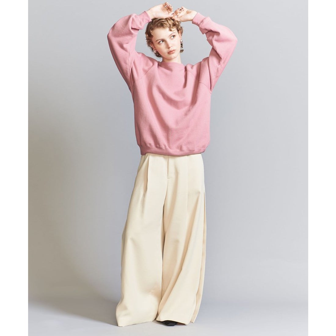 BEAUTY&YOUTH UNITED ARROWS 【WEB限定】ラグラン スウェット （PINK 