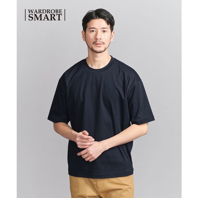【WEB限定 WARDROBE SMART】NORITAKE リラックス テーパード Tシャツ （NAVY）