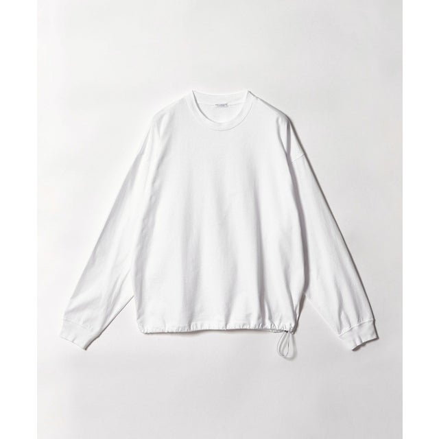 【WEB限定】クリア コットン アジャスト クルーネック カットソー （WHITE）