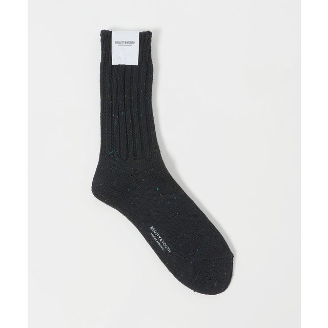 ネップ ヘビー ソックス （BLACK）