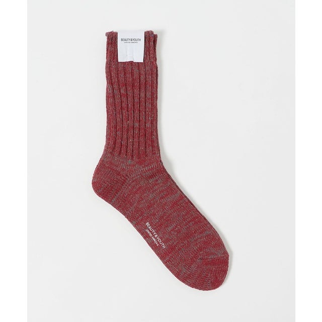 ネップ ヘビー ソックス （RED）
