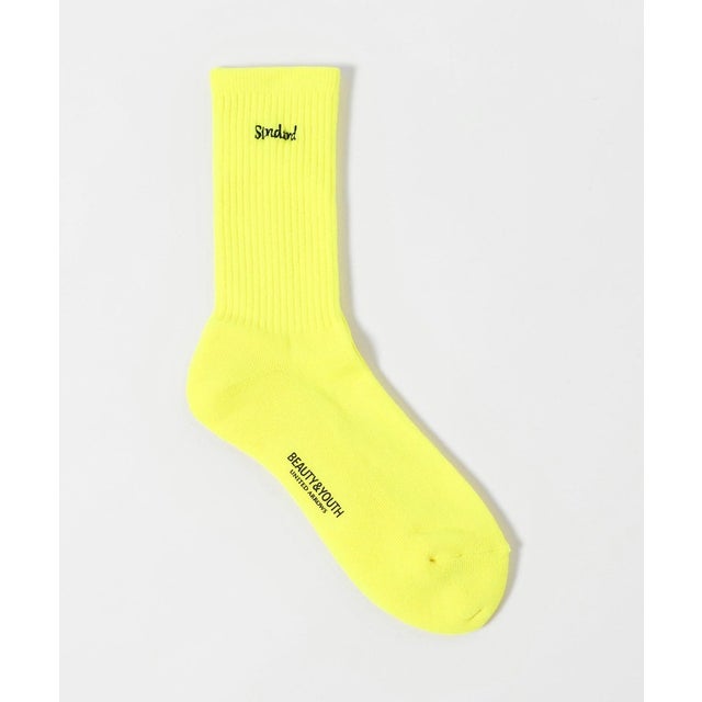 フリーダム スタンダード エンブロイダリー ロゴ クルー ソックス （YELLOW）