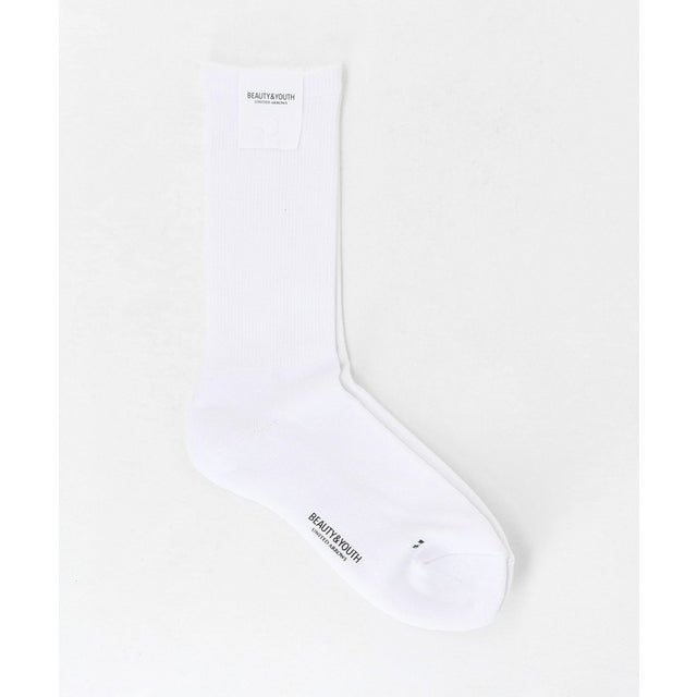 リブ レギュラー ソックス （WHITE）