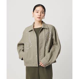 BEAUTY&YOUTH UNITED ARROWS コットン メタルモチーフ ブルゾン （NAVY 