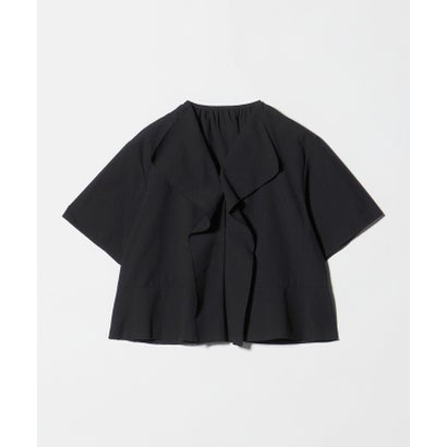BEAUTY&YOUTH UNITED ARROWS ソリッド&ストライプ ラッフル シャツ