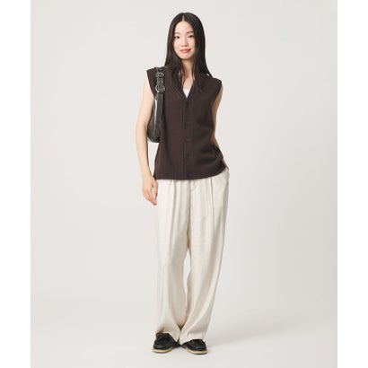 ウールカシミヤブレンド アクア ニットベスト （OFF WHITE）｜詳細画像