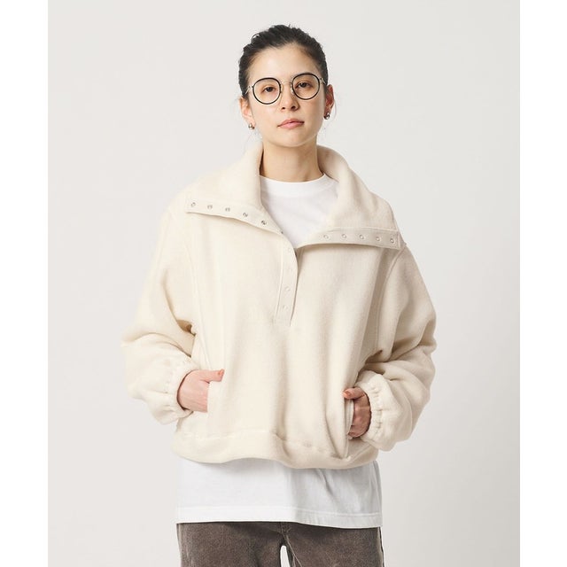 フリース スナップ プルオーバー （OFF WHITE）