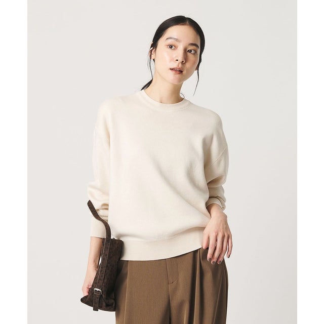 コットンウール スムース クルーネック プルオーバー ウォッシャブル （OFF WHITE）
