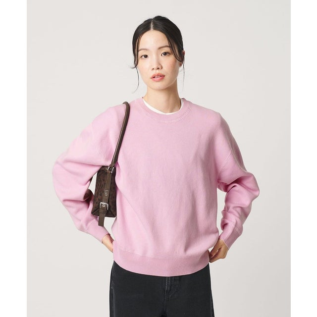 コットンウール スムース クルーネック プルオーバー ウォッシャブル （PINK）