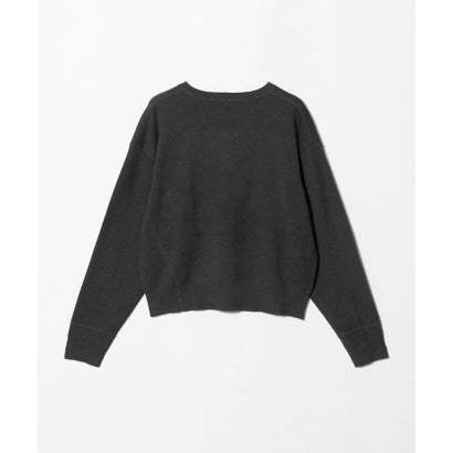 ソフトコットン Vネック スムース ニットプルオーバー ウォッシャブル （OFF WHITE）｜詳細画像