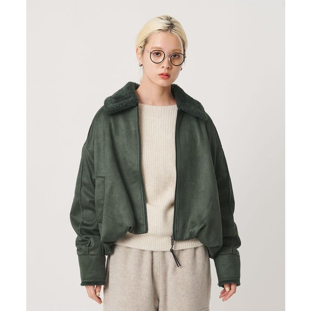 UGG BUBBLE JKT EX f （OLIVE）