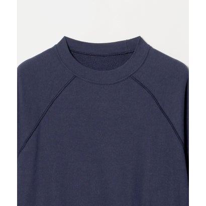 コットン 裏毛 スウェット ラグラン プルオーバー （NAVY）｜詳細画像