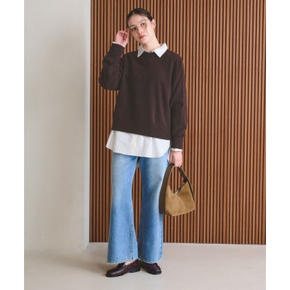 ウールカシミヤ アクア クルーネックニット （OFF WHITE）｜詳細画像
