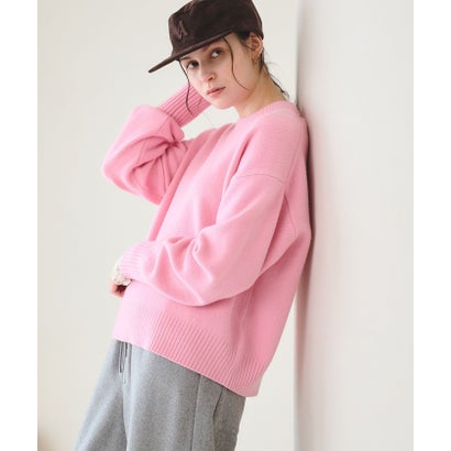 ウールカシミヤ アクア クルーネックニット （OFF WHITE）｜詳細画像