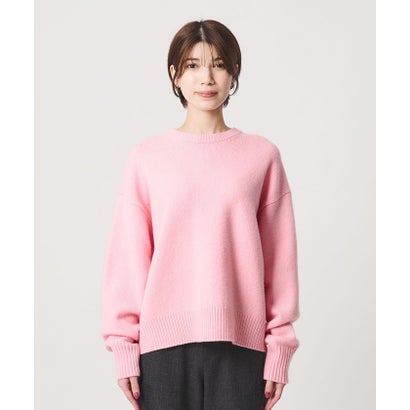 ウールカシミヤ アクア クルーネックニット （PINK）｜詳細画像