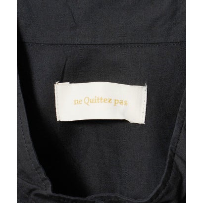 ＜ne Quittez pas＞エンブロイダリー ギャザー ワンピース （BLACK）｜詳細画像