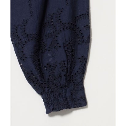＜ne Quittez pas＞カットワーク ワンピース （NAVY）｜詳細画像