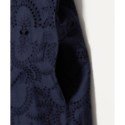 ＜ne Quittez pas＞カットワーク ワンピース （NAVY）｜詳細画像