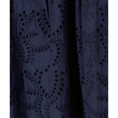 ＜ne Quittez pas＞カットワーク ワンピース （NAVY）｜詳細画像