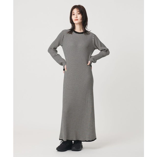 【WEB限定 Wardrobe DAILY MINIMAL】リブニット フレアワンピース （その他1）