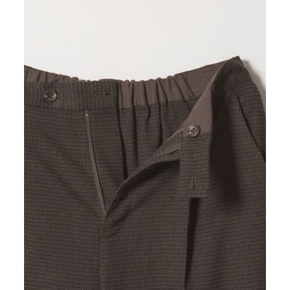 【WEB限定 Wardrobe DAILY MINIMAL】チェック バックゴム ワイドパンツ （DK.GRAY）｜詳細画像