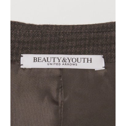 【WEB限定 Wardrobe DAILY MINIMAL】テーラード チェック ジャケット （DK.BROWN）｜詳細画像