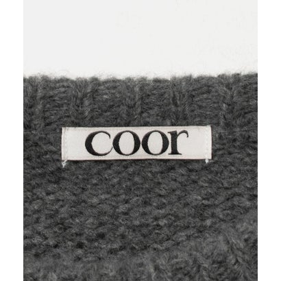 ＜coor＞クロップド ニットプルオーバー （DK.GRAY）｜詳細画像