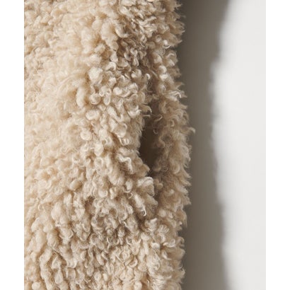 BY PE CURLY/FUR JKT （BLACK）｜詳細画像