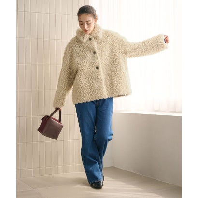 BY PE CURLY/FUR JKT （NATURAL）｜詳細画像