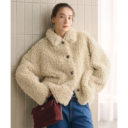 BY PE CURLY/FUR JKT （NATURAL）｜詳細画像