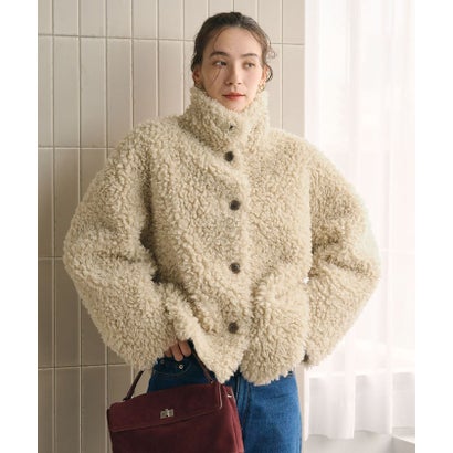 BY PE CURLY/FUR JKT （NATURAL）｜詳細画像