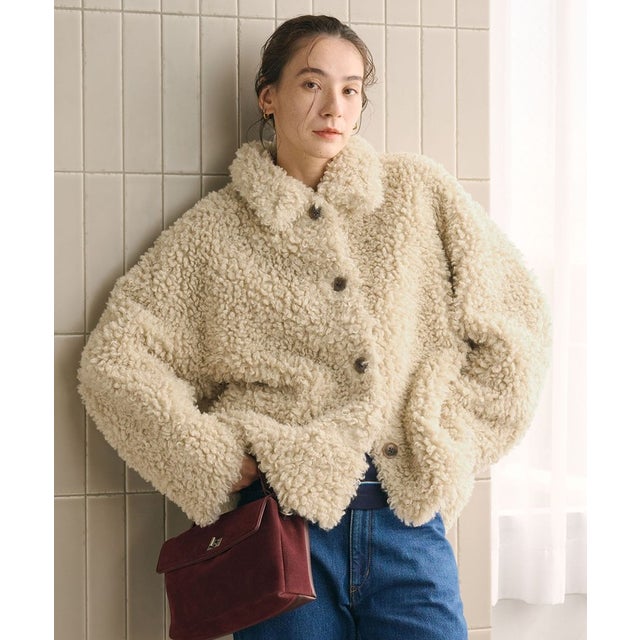 BY PE CURLY/FUR JKT （NATURAL）