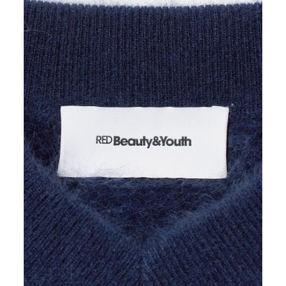 カシミヤ Vネック ニットプルオーバー （NAVY）｜詳細画像