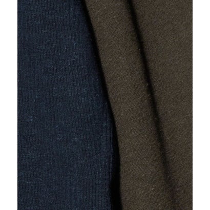 ＜coor＞レイヤード ミックス ロングスリーブTシャツ （NAVY）｜詳細画像
