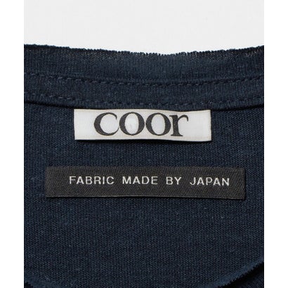 ＜coor＞レイヤード ミックス ロングスリーブTシャツ （NAVY）｜詳細画像