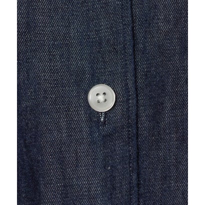 デニム ボウタイ ギャザーカフス シャツ （NAVY）｜詳細画像